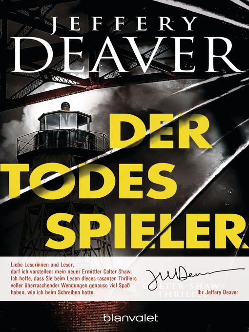 Titeldetails für Der Todesspieler nach Jeffery Deaver - Verfügbar